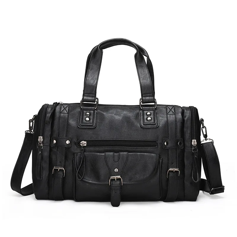 Оригинальные черные винтажные Роскошные деловые сумки OEM из натуральной искусственной кожи, сумка-тоут для ноутбука, портфель для мужчин