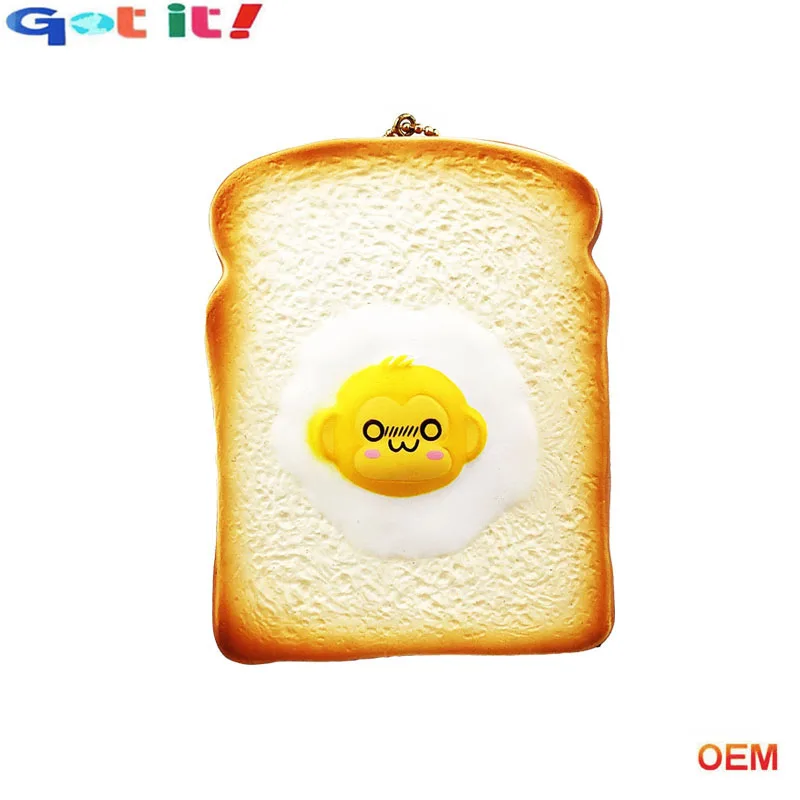 
Wholesale PU foam cute jumbo squishies slow rising kawaii puni maru bread food toy for kids. 