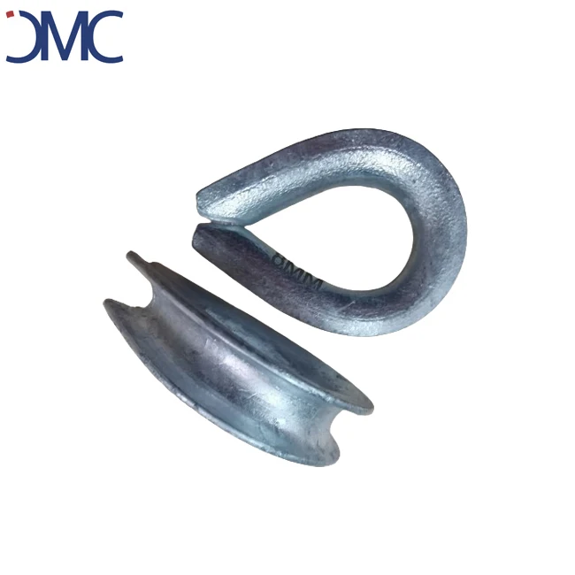 Galvanized Rigging Wire Rope Thimble BS464 11MM Metal Thimbles For Sale