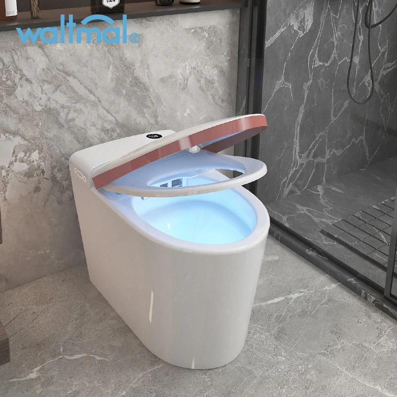 Wholesale bathroom white ceramic wc imless wall hung toilet with bidet automatic ceramic smart toilet bowl