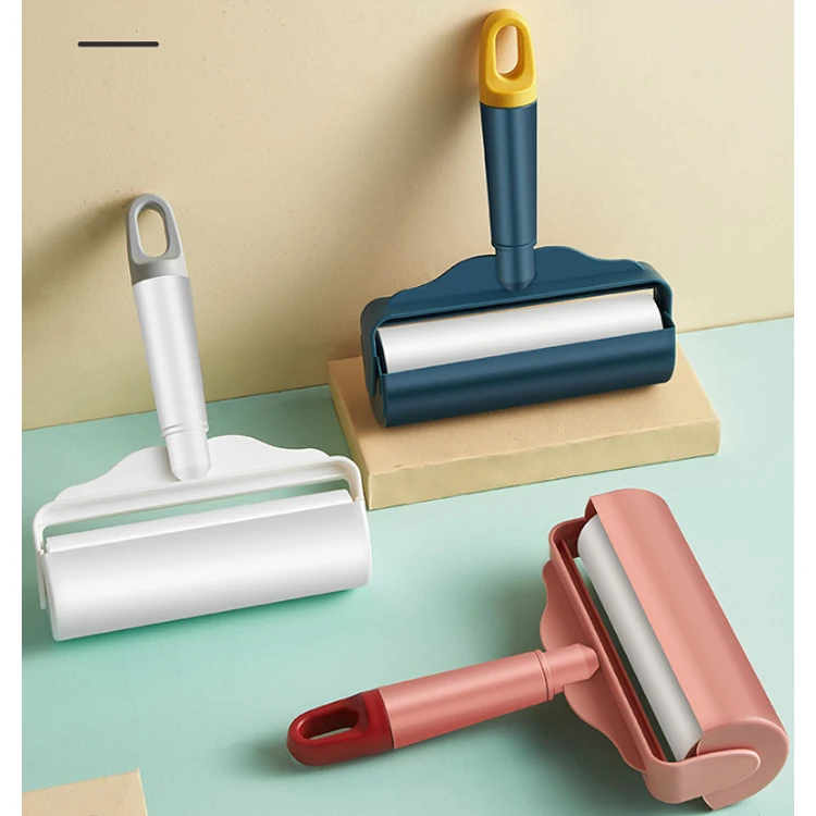 Upgrade Lint roller non-sticky dog and cat portable pet roller brush to remove hair and sticky hair