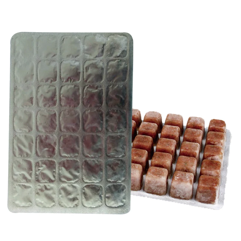 OEM ODM Package Frozen Brine Shrimp 35 Cubes Blister Frozen Products
