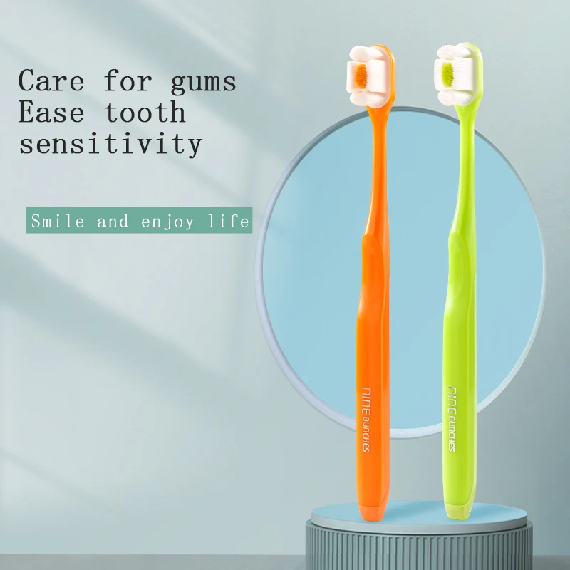 Dental Adult Size Pregnant Woman Type Medical Level 10000 Super Ultra Soft Bristles Plastic Nano Toothbrush