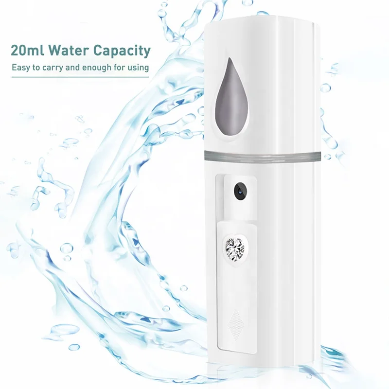 30ml Portable Desinfectante Alcohol Mini Nano Frasco Pulverizador Facial with USB Charging