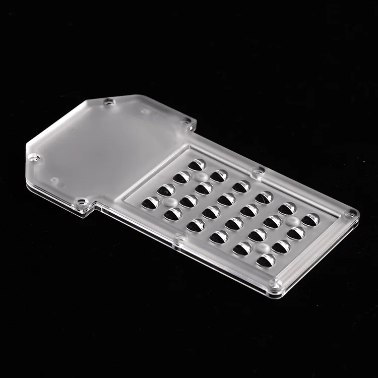 178.51x102.51mm 24 LED 3030 2835 Led Lenses TypeII-S Plastic Street Lighting Lens