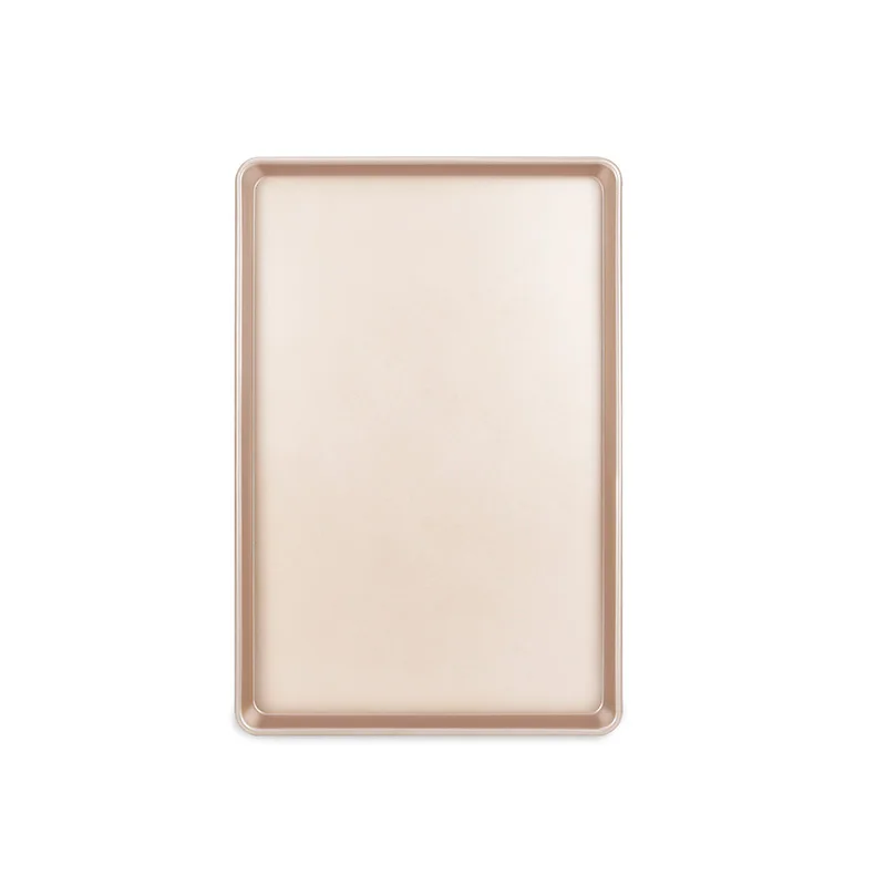 
CHEFMADE 400mm*600mm Large Non Stick Aluminium Foil Square Rimmed Stackable Cookie Sheet Cake Pan Baking Tray For bun Baking 