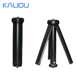 Kaliou A079 adjustable height desktop tripod with 1/4 screw  ABS plastic pink and black for phone holder  table storage tripod