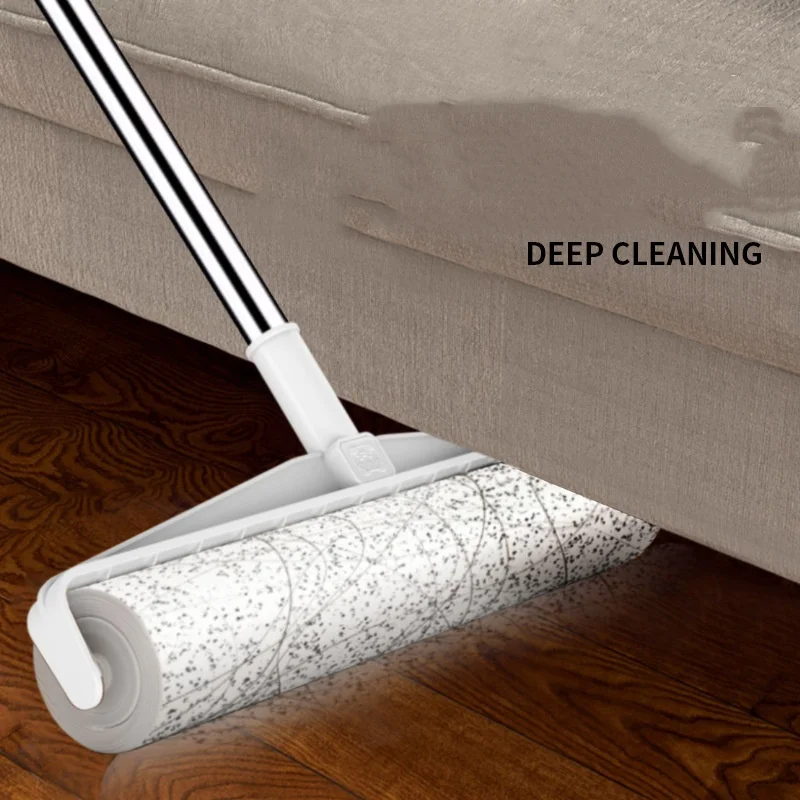 JIUYI Hot selling drum detachable roll paper large adhesive for pet hair remover and floor dust cleaning