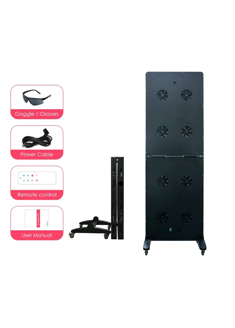 OEM ODM 7 Wavelength Large Size Customization Full Body Lamp PDT Machine Infared Device Led Red Light Therapy Panel for Fitness