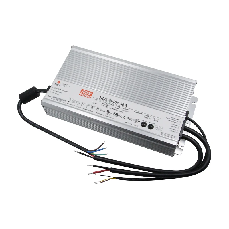 MEAN WELL H-L-G-600H-36A 320W 480W 600W 12V 24V 36V 48V Dali Control Led Panel Light Driver