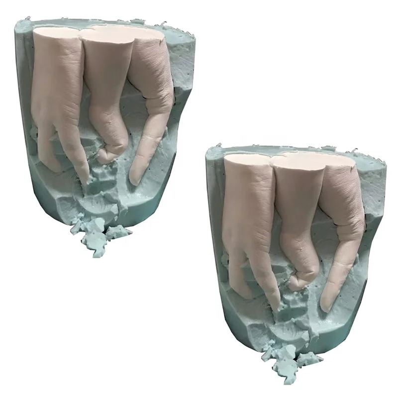 
Adult Casting Kit Dental Cast Kits Casting Kit Hands 3D Handmade Footprints Mold DIY Hand Foot Clone Powder Set Adult Hands 