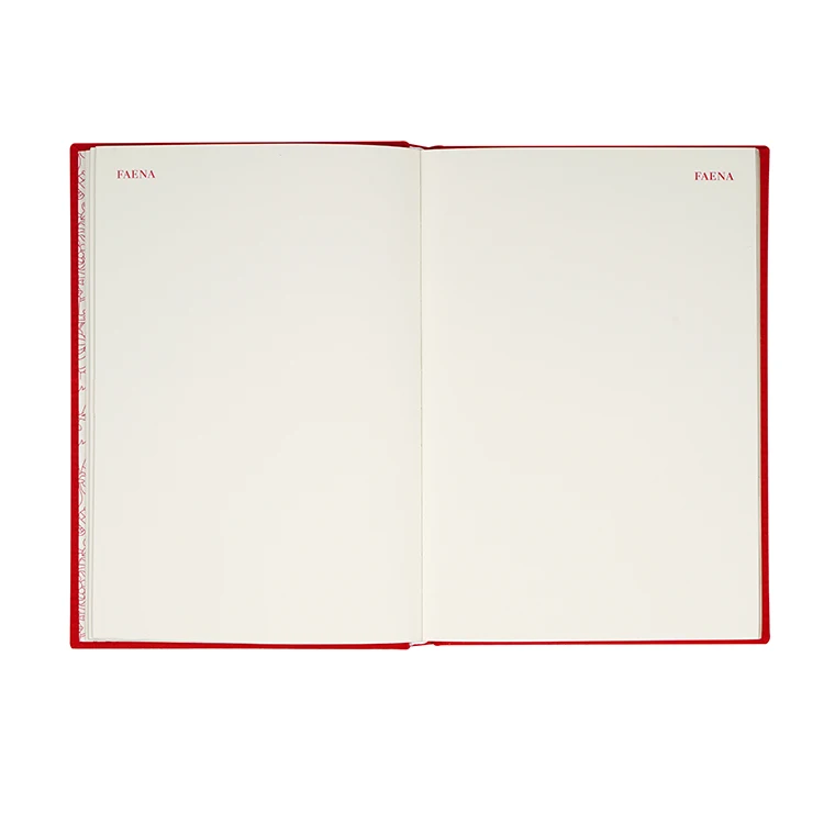 2023 New Products Custom Printing A5 Hardcover Linen Fabric Cover Blank Notebook Journals