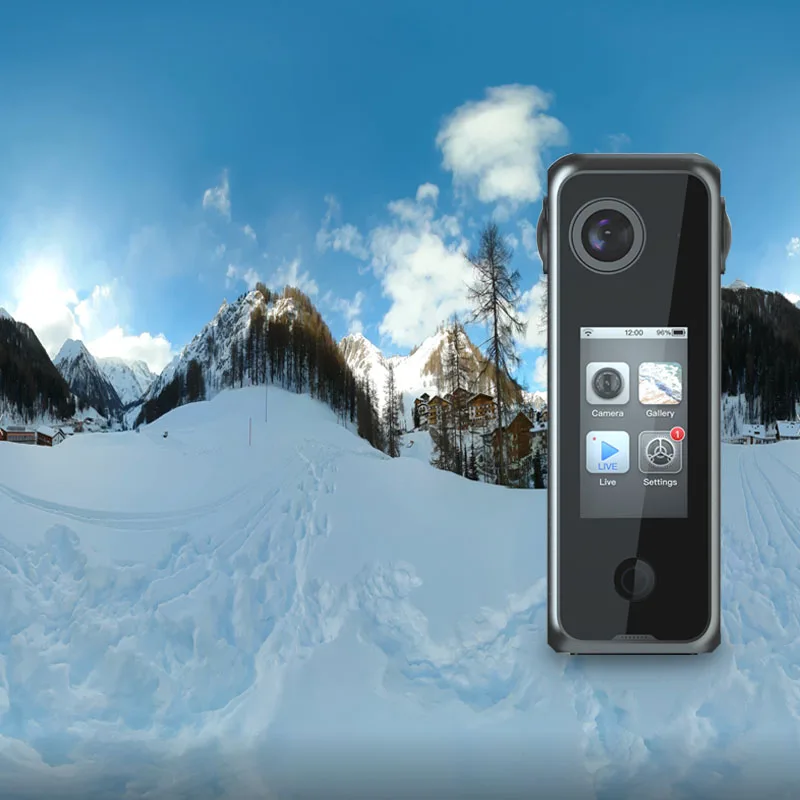 Водонепроницаемая Спортивная Экшн-камера SmartMore Mini OEM для прямой трансляции 4K 60fps 360