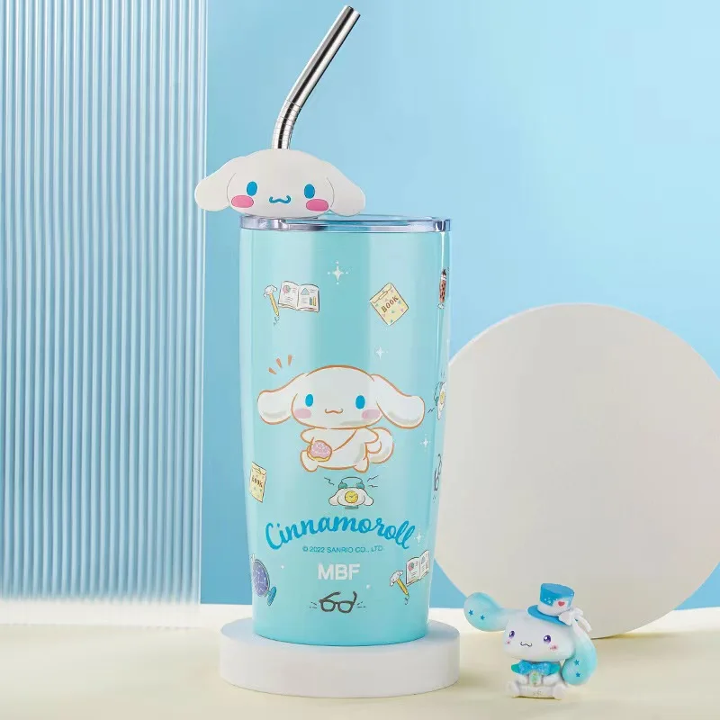 Sanrio kawaii Kuromi чашки аксессуары нержавеющая сталь hello kitty бутылка для воды 600 мл с