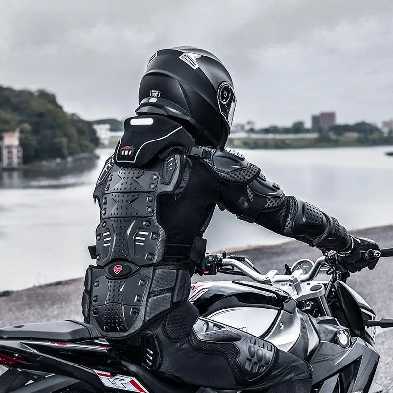 one suit of off-road riding racing motocross motorcycle riding protective vest clothing with neck armor