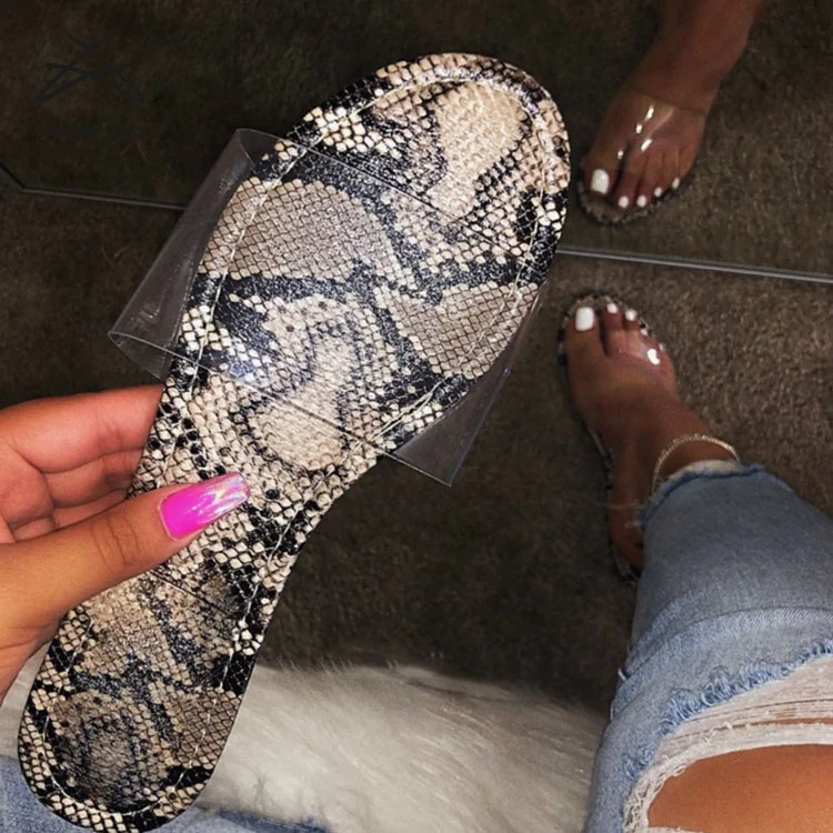 Сандалии RTS женские на плоской подошве, модные прозрачные желейные тапочки, лето