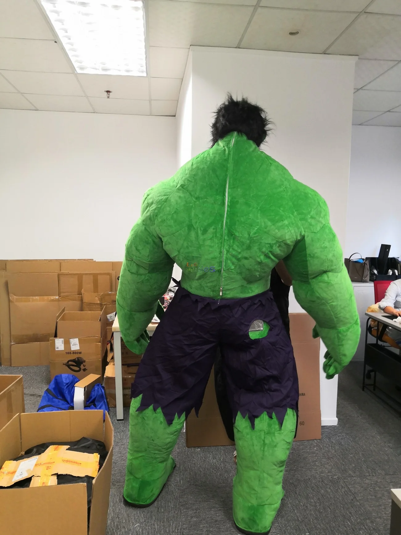 Hulk Mascot Costume Hot Sale Custom Inflatable Giant The Green Cartoon Mascot Costume For Adult