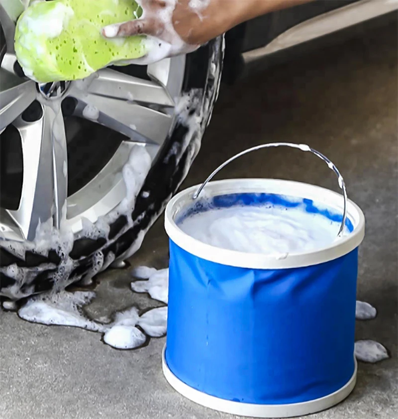 High Quality Portable Car Bucket Outdoor Foldable Folding Water Bucket