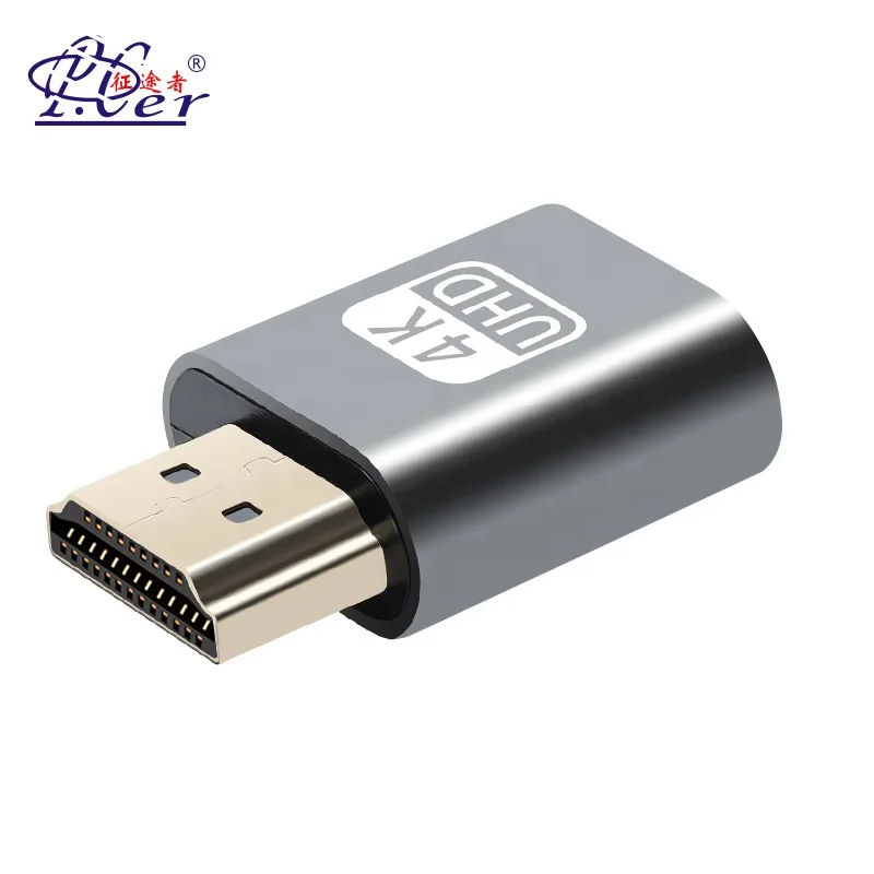  HDMI виртуальный дисплей DDC EDID подключаемый 4K 1080P HDMI-совместимый Виртуальный адаптер