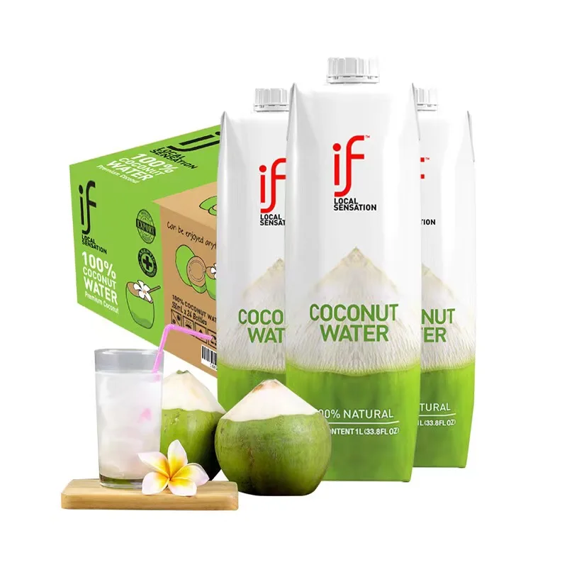 Thailand imported IF coconut water 1L*12 whole box of coconut water natural electrolyte water