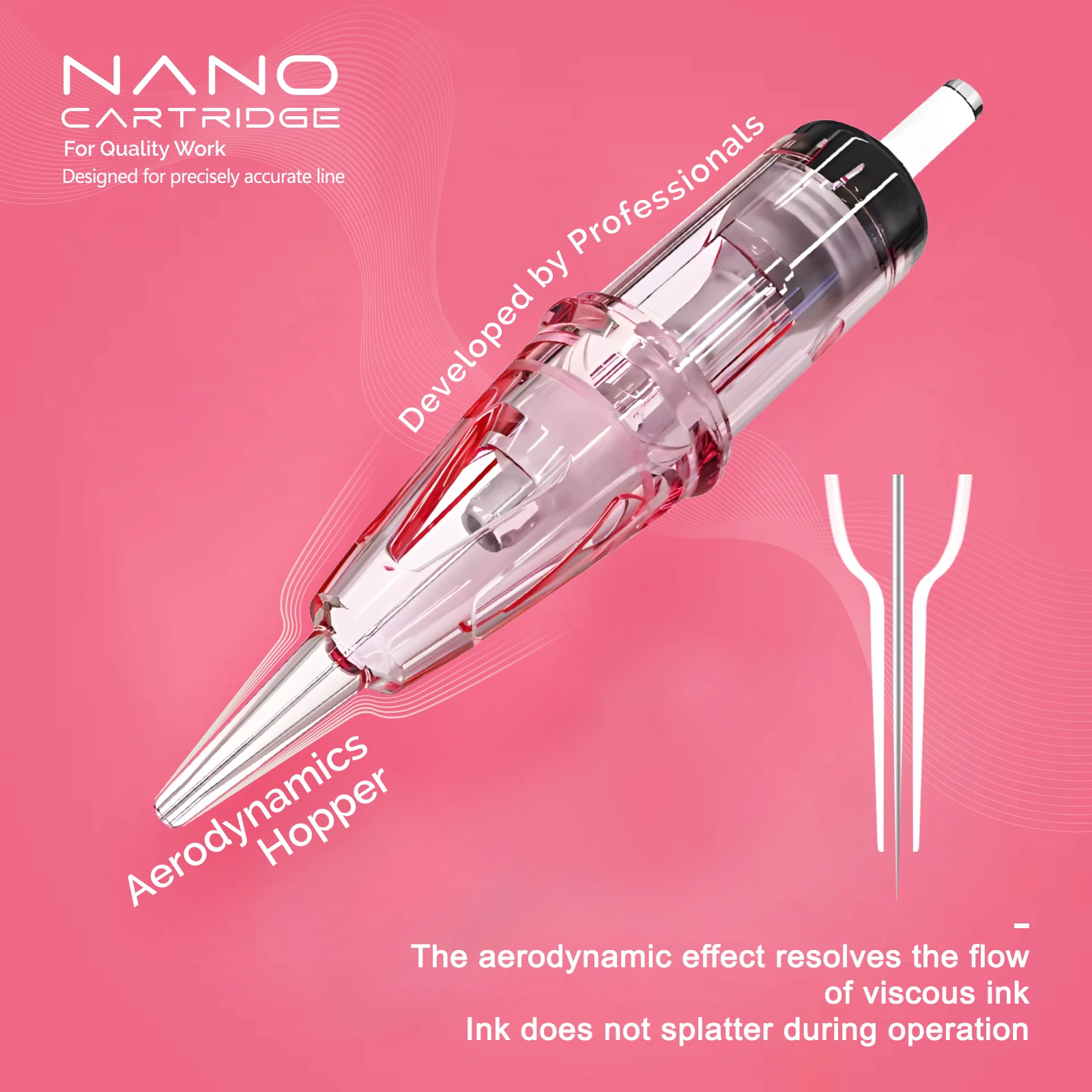 Newest Smooth Tattoo Needles Standard Microblading Universal Nano Needle Cartridge For Brows Lips Scar