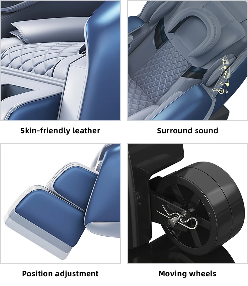 Factory Wholesale High Quality Cheap 8D Full Body Zero Gravity Home Massage Chair OEM Vibration Remote Control Fully Body 1 Pcs