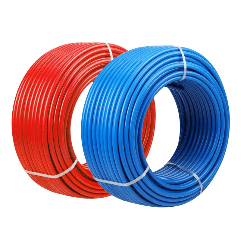TUBOMART High Quality Red Blue White round cold hot water PEX Pipe for plumbing heating