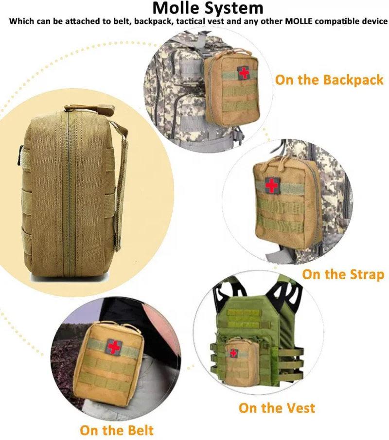 Wholesale Custom First Aid Kit Emergency Medical Bags Portable Survival Pouch First Aid Kit