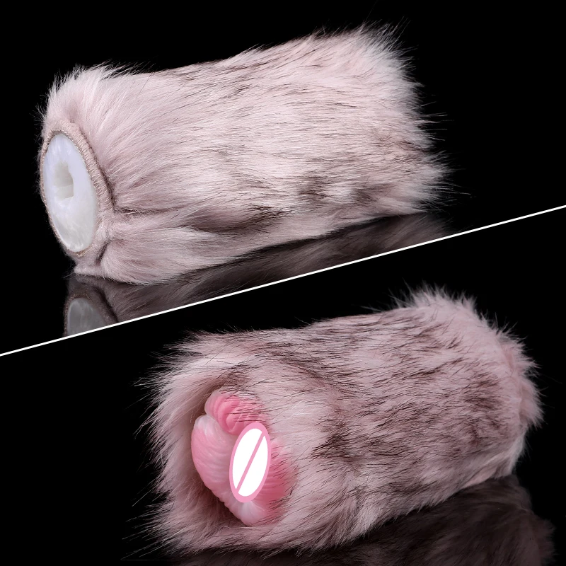 NEW GEEBA Male Dog Cup silicone Masturbator Suction cup toy soft realistic stimulation pocket Masturbator for Adults