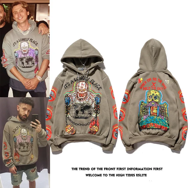 High Quality Street Wear Over Size Wholesale Hoodie Fashion Clothing Man Blank Sweatshirts Hoodies Custom Pullover Cotton OEM