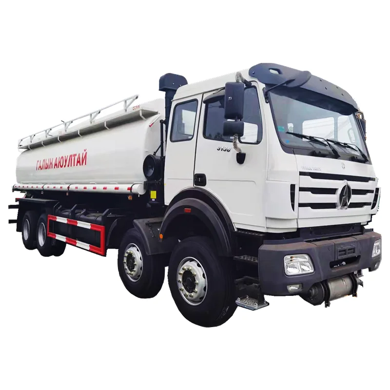 Beiben 12 wheelers fuel tank truck 22000liters  diesel oil tank truck   beiben 8x4 fuel oil delivery truck for sale