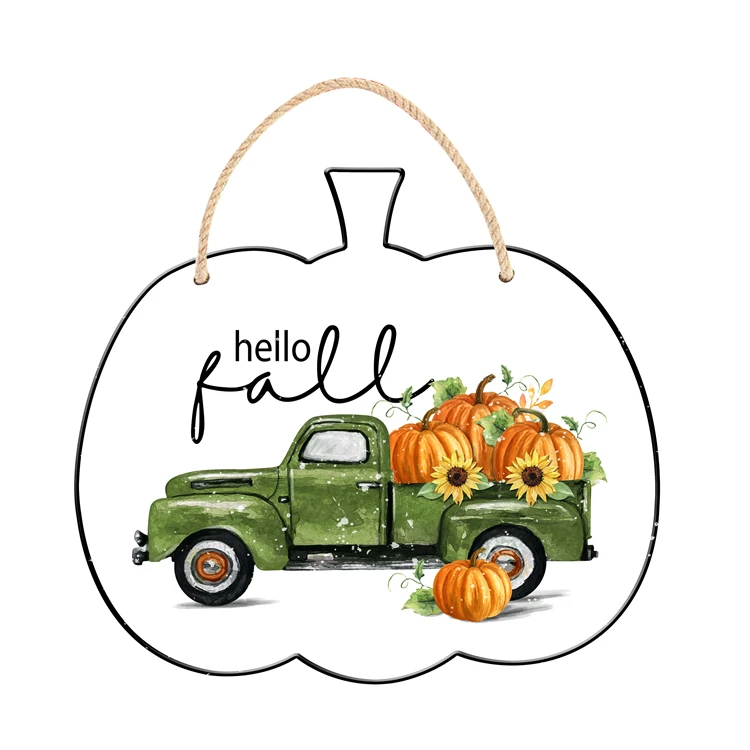 
Vintage Farmers Market Truck Wall Plaque Enamel Decoration 