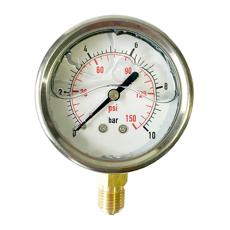
Factory Manufacture Various Hydraulic Oil Level Gauge Oil Filled Pressure Gauge 