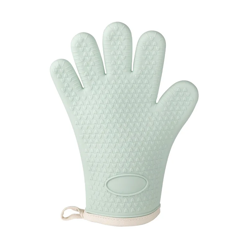 Non-Slip Extreme Heat Resistant Pot Holders Silicone Oven Gloves Microwave Baking Hot Pot BBQ Gloves Silicone Oven Mitt