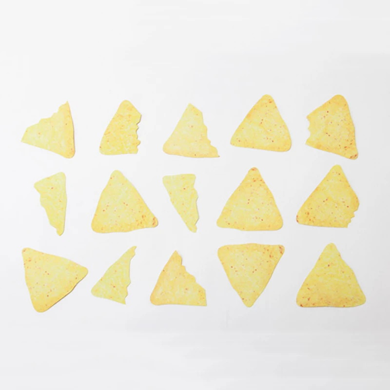 Creative potato chips note paper potato chips memo corn chips note student label paper interesting label sticker note book
