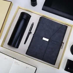 Роскошный кожаный блокнот, идея для рождественских подарков, деловой подарочный набор