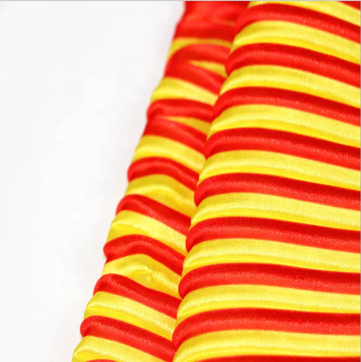 fashion chiffon printed 100% polyester pleated fabric for dress