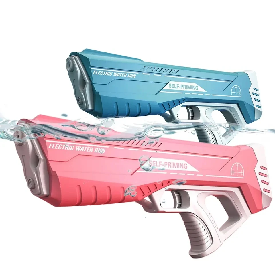 New arrival summer outdoor large capacity water gun automatic absorb water shoot interactive water fight electricity kids toys