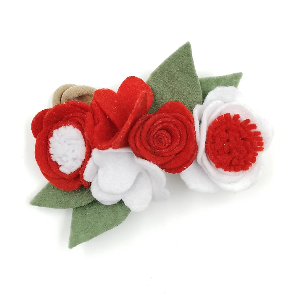 
China top supplier corded lace trim small iron on patches hand made flowers of wool 