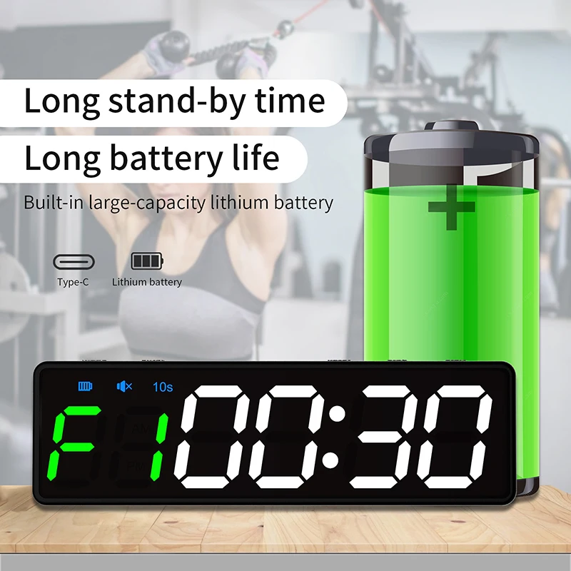 YIZHI Custom LOGO Q20 Mini Indoor Countdown Fitness Boxing Timer 1 inch Digit Display LED Digital GYM Sports Timer for Sale