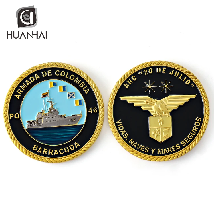 Promotional collection gifts souvenir commemorative gold silver plating metal coin custom