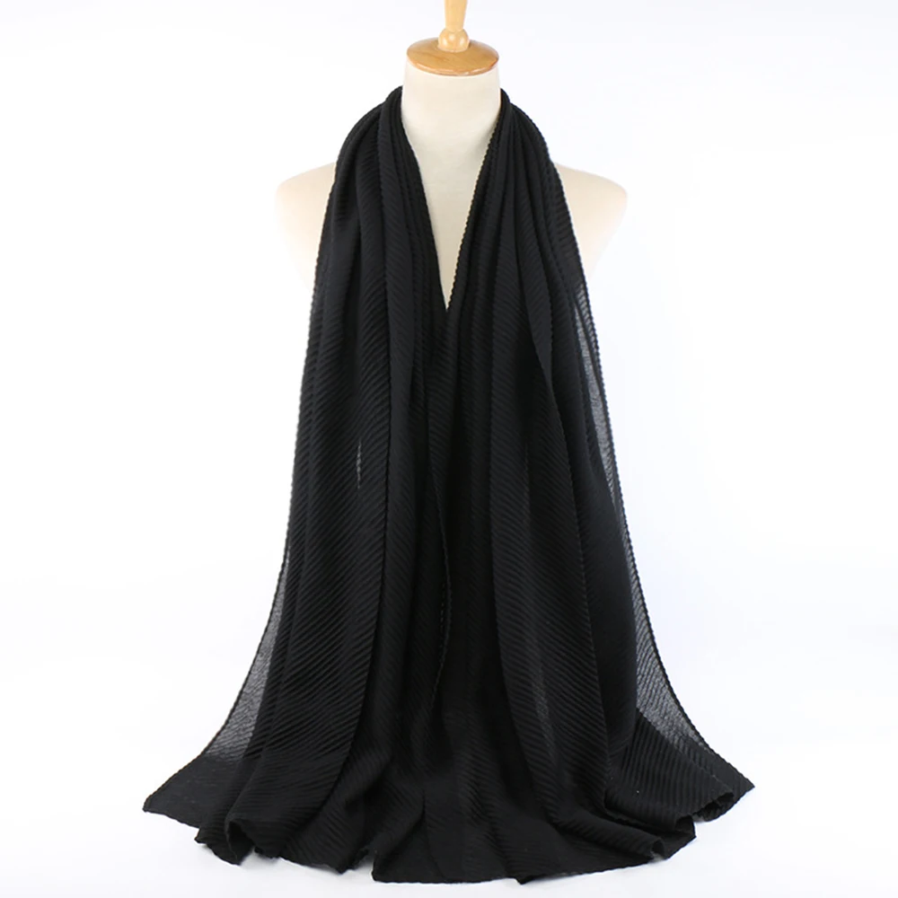 
Zakiyyah YW112 Pturkish dress pakistani hijab style solid color cotton niqab with twill pleated 
