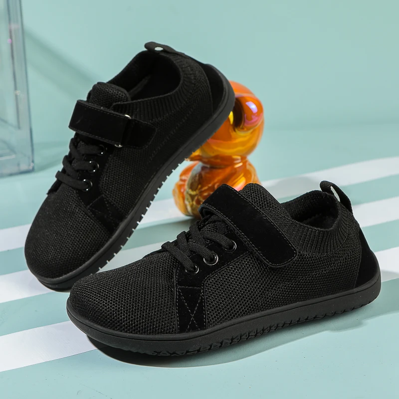 2024 New Kids Wide Toe Shoes High quality Flat Zero Drop Sole Lightweight Casual Barefoot Shoe Boys and Girls Sport Running Shoe