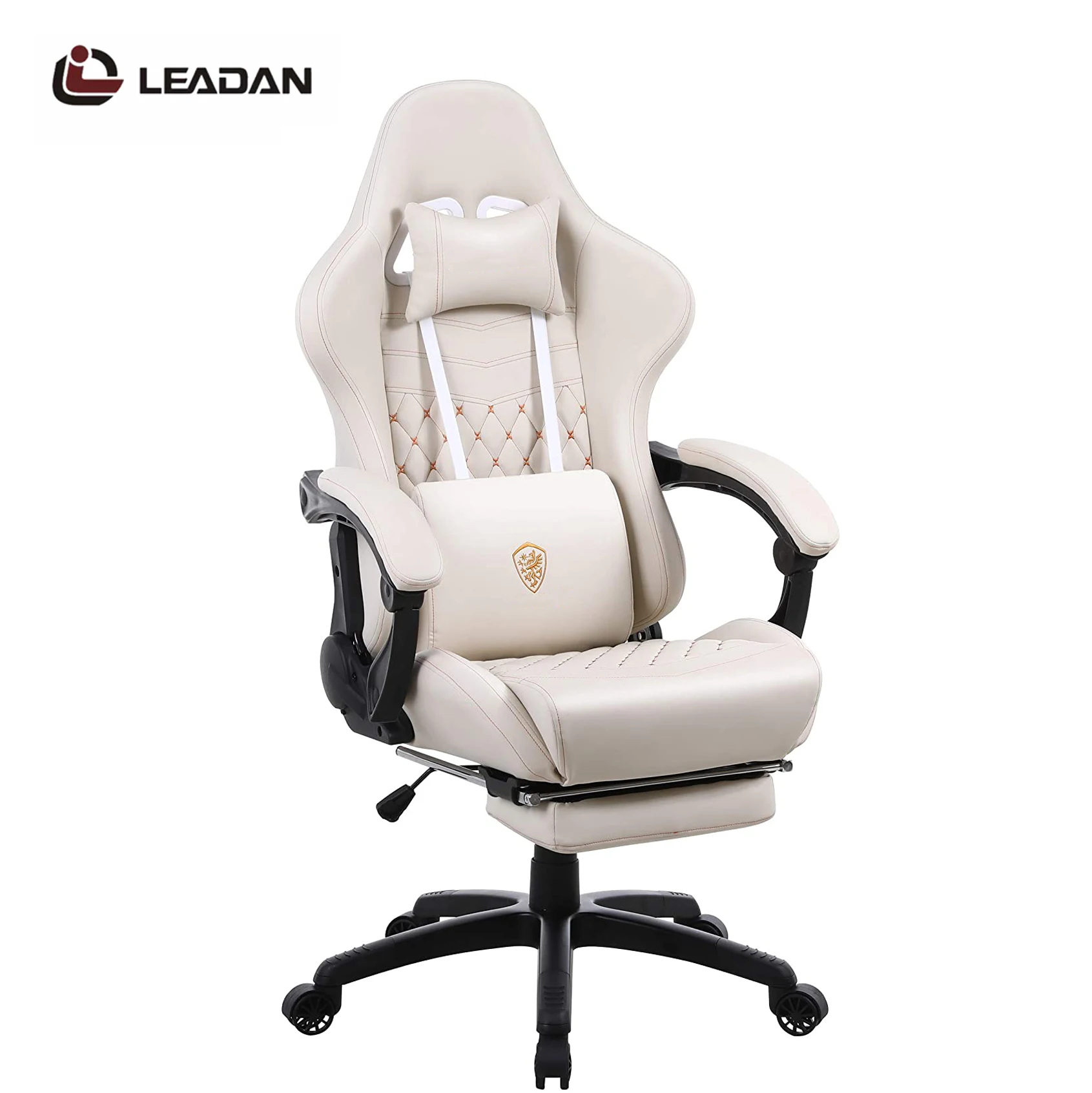 
LEADAN rgb custom secret lab led massage game cheap chair scorpion brown gaming chair racing rgb led pc computer with footrest 