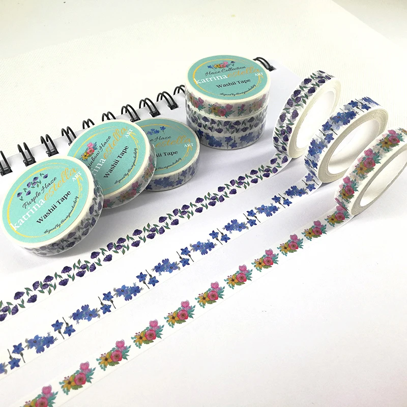 customized printed factory washi tape box set for scrapbooking