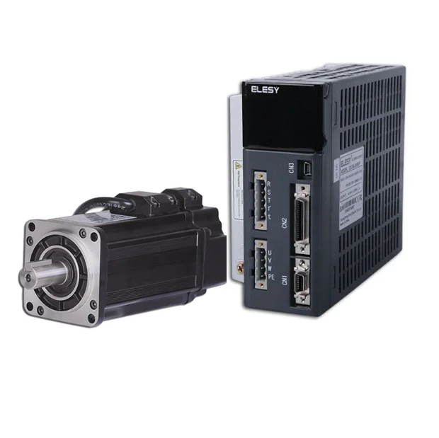 Elesy 3-фазный AC220V Servo Мотор 200W /400 Вт Серводвигатель двигатель комплект для швейной машины 60EMA-006AP22 60EMA-013AP22/ ESDA-005AP