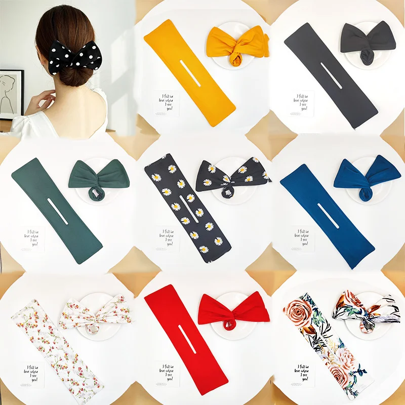 European and American Wind Lazy Man Magic Twist Clip Fabric and Metal Curly Hair Tool