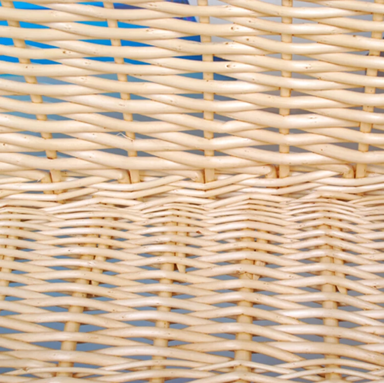 Exquisite wicker frame built-in woven fabric kitchen fruit bread storage basket