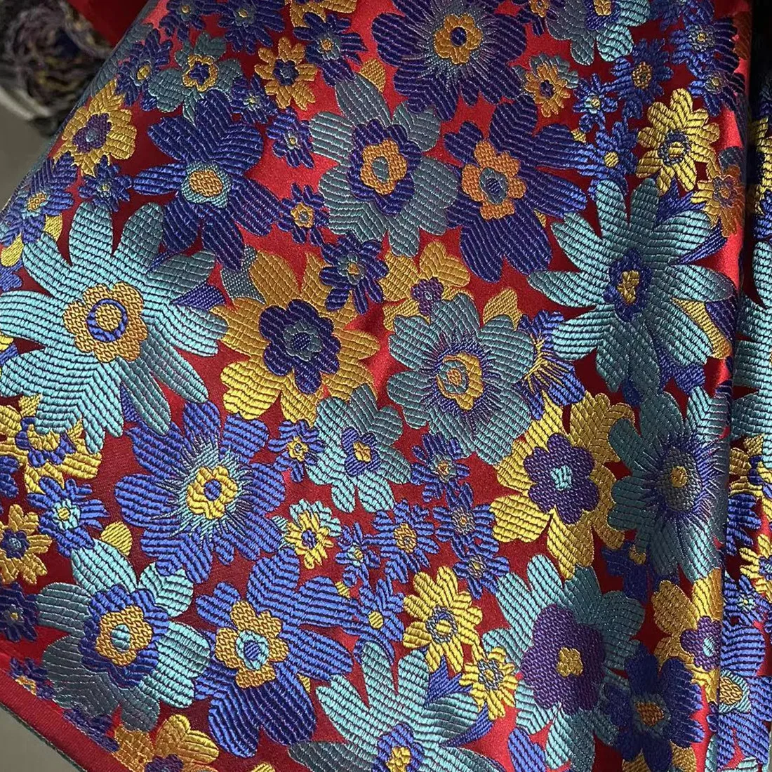 Nylon Poly yarn dyed Brocade Fabric  for organic garments fashion dresses and home textiles