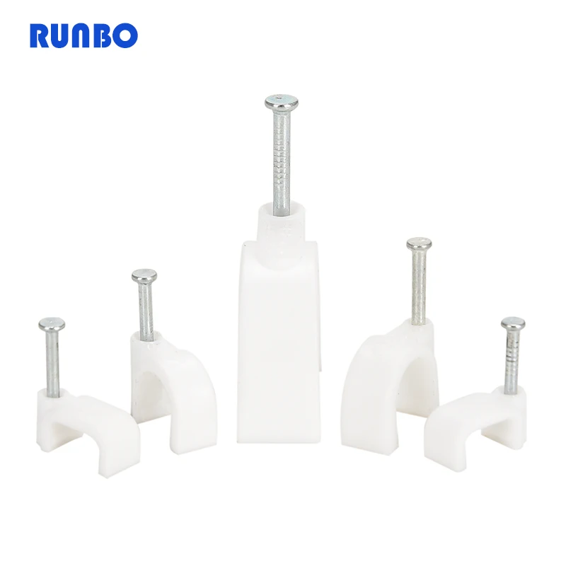 High-strength steel nail wire clip cable clamp Multipurpose Steel Nail Line Card cable clamp